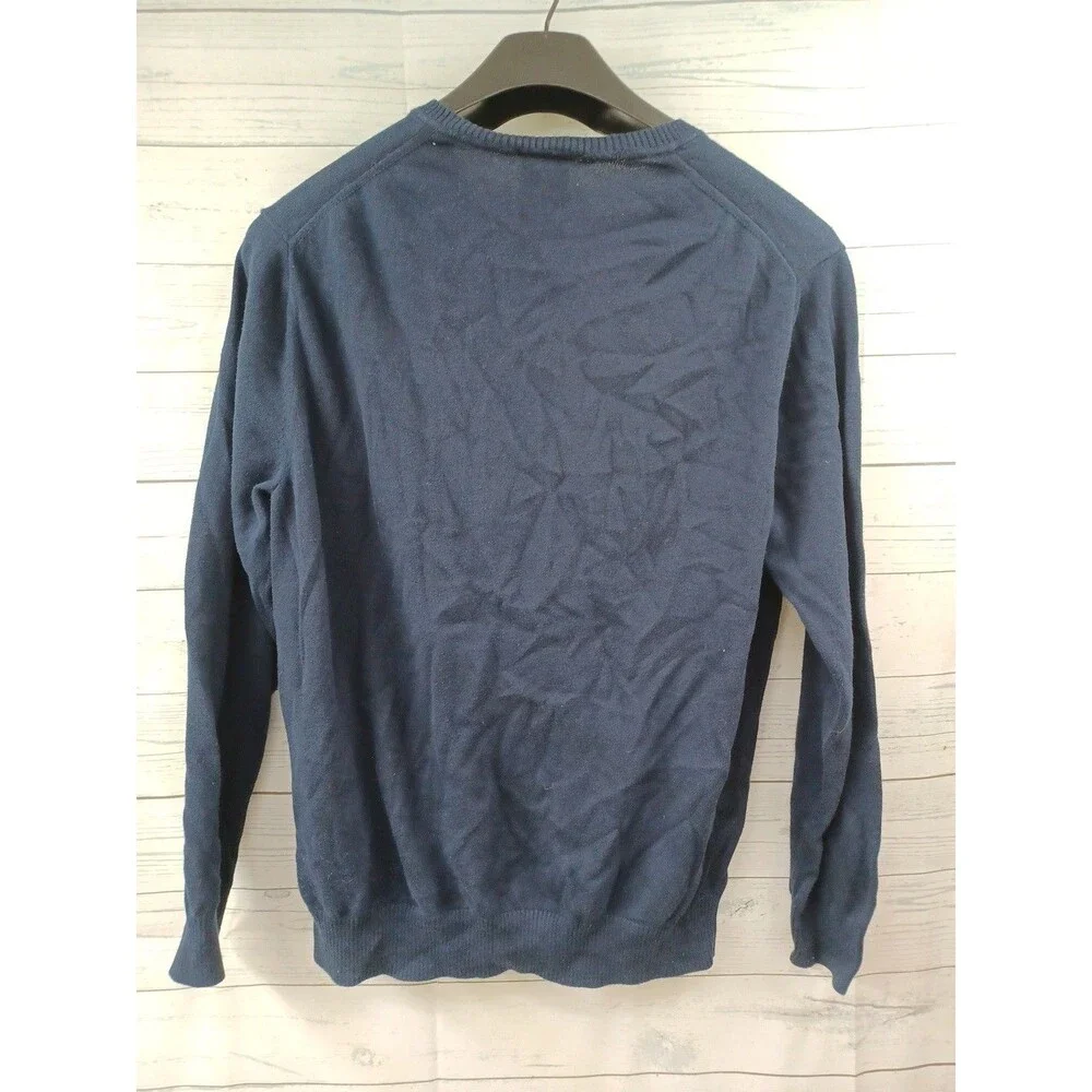 Jos A Bank Travelers Sweater 100% Pima Cotton Navyblue XL  V-Neck